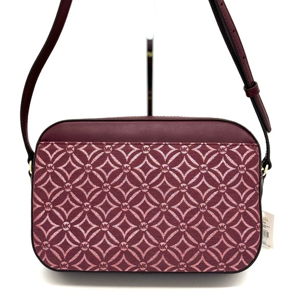 Michael Kors Large Jet Set Item EW Chain Xbody Crossbody Bag Ox Blood Multi - Picture 5 of 12